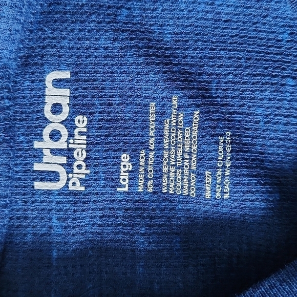 LOT 2 Urban Pipeline Boys Large Thermal Longsleeve Top Blue - Picture 6 of 9